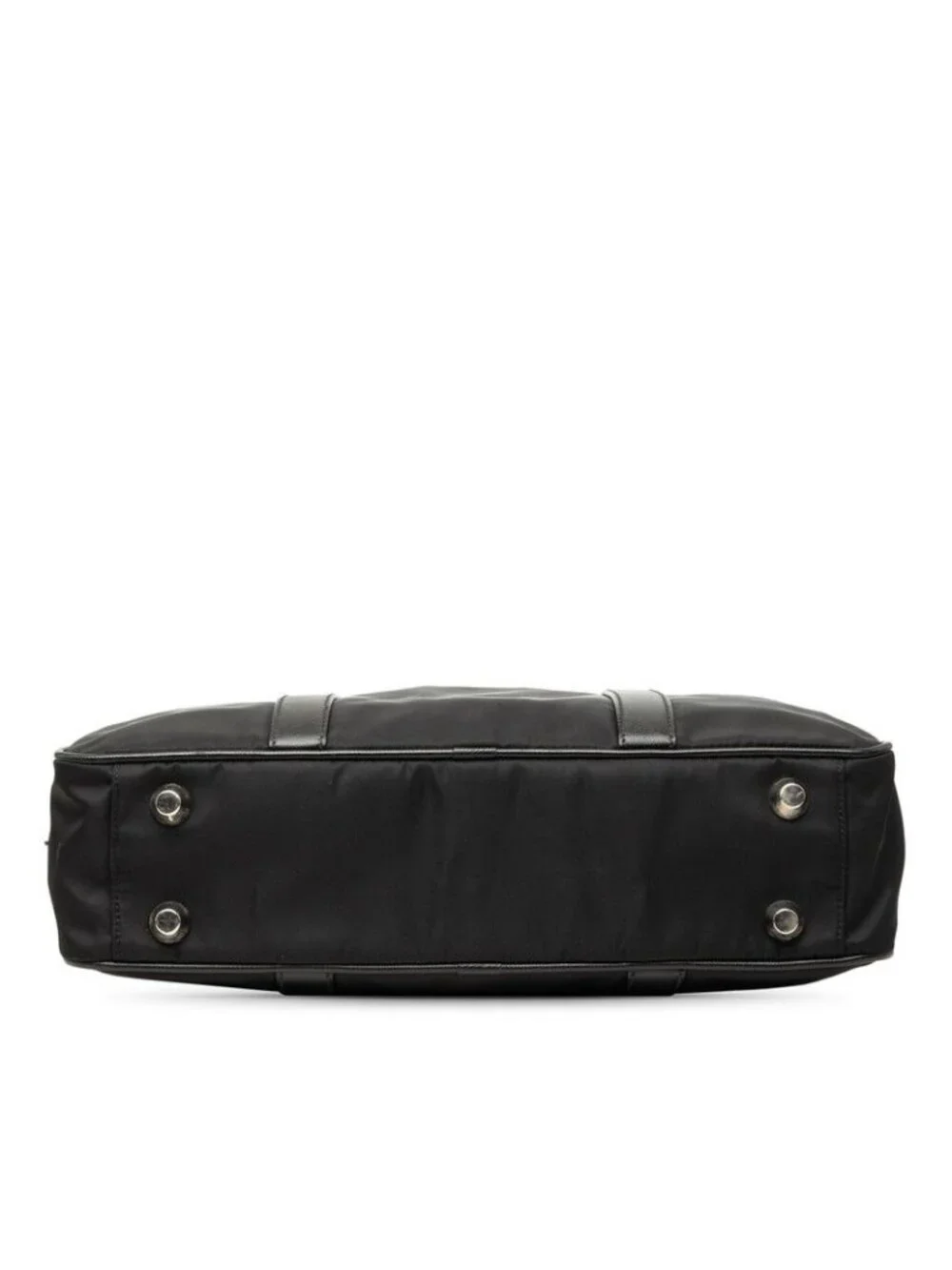 Prada Business Briefcase Black Nylon Leather